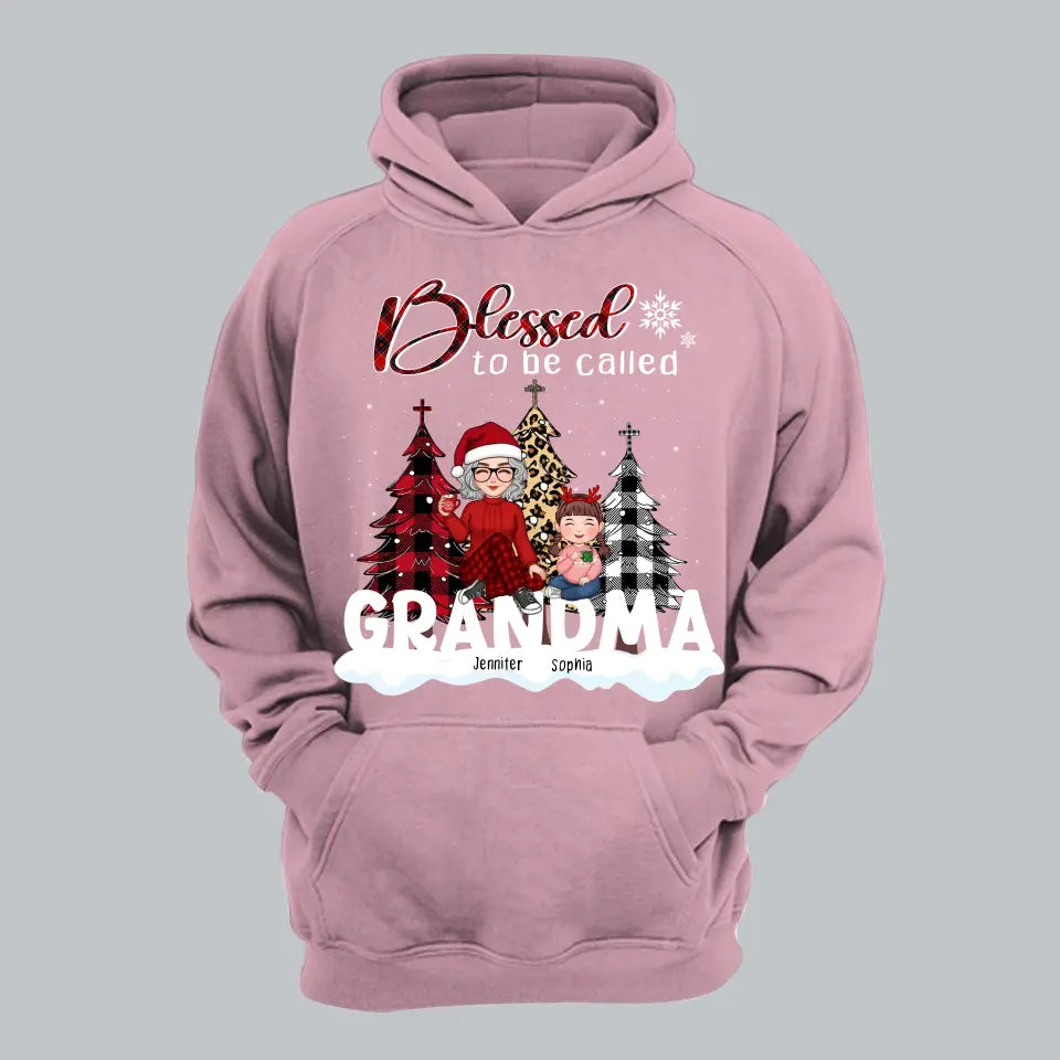 Personalized Blessed To Be Called Grandma Christmas Gift Hoodie 2D Printed HN231207