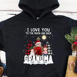 Personalized Happiness Is Being A Grandma Girl Xmas Kid Names Christmas Gift Hoodie 2D Printed LVA231216