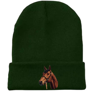 Personalized Upload Your Horse Photo Embroidered Beanie Printed VQ231235