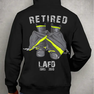 Personalized Firefighter Retired Custom Department & Served Time Hoodie 2D Printed KVH231245