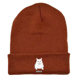 Personalized Cat Name Cat Lovers Gift Embroidered Beanie Printed LVA231244