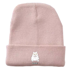 Personalized Cat Name Cat Lovers Gift Embroidered Beanie Printed LVA231244