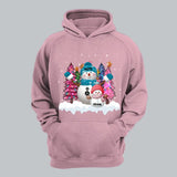 Personalized Grandma Snowman & Kid Name Christmas Tree Xmas Gift Hoodie 2D Printed KVH231236