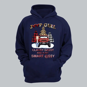 Personalized Jeep Girl Classy Sassy And A Bit Smart Assy Christmas Gift Hoodie 2D Printed HN231248