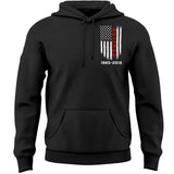 Personalized Thin Red Line Retired Firefighter Hoodie 2D Printed QTKH1268