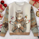 Personalized Cat Mom Cat Lovers Gift Cat Xmas Sweater 3D Printed MTHN231293