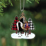 Personalized Horse Girl Christmas Tree Christmas Gift Acrylic Ornament Printed HN231306