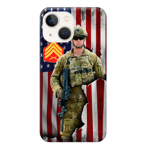 Personalized US Veteran Logo Custom Name Phonecase Printed 231430AHVH