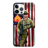 Personalized US Veteran Logo Custom Name Phonecase Printed 231430AHVH