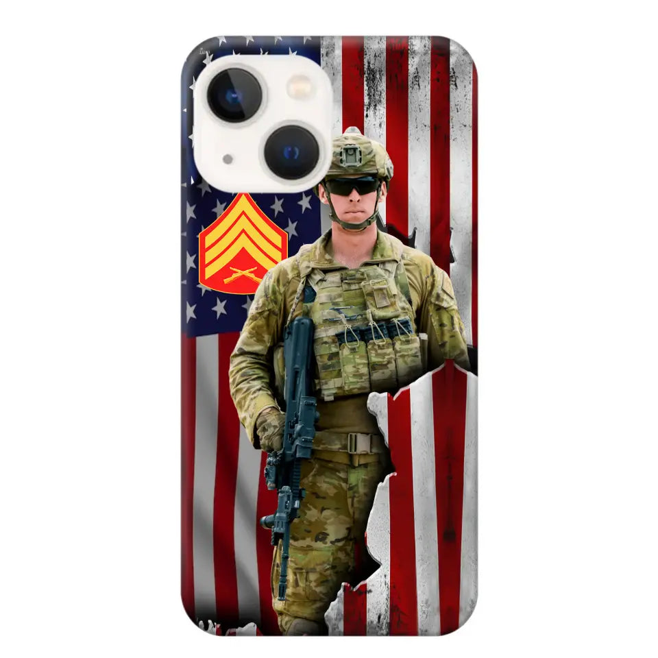 Personalized US Veteran Logo Custom Name Phonecase Printed 231430AHVH