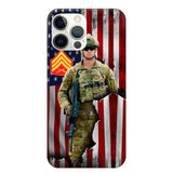 Personalized US Veteran Logo Custom Name Phonecase Printed 231430AHVH