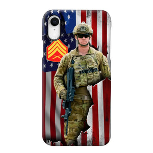 Personalized US Veteran Logo Custom Name Phonecase Printed 231430AHVH