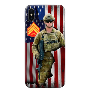 Personalized US Veteran Logo Custom Name Phonecase Printed 231430AHVH