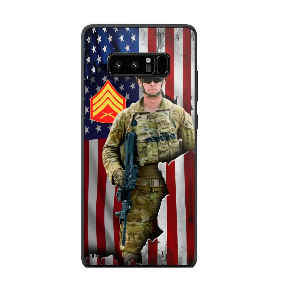 Personalized US Veteran Logo Custom Name Phonecase Printed 231430AHVH