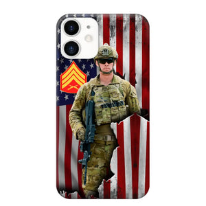 Personalized US Veteran Logo Custom Name Phonecase Printed 231430AHVH