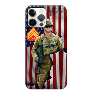 Personalized US Veteran Logo Custom Name Phonecase Printed 231430AHVH