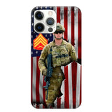 Personalized US Veteran Logo Custom Name Phonecase Printed 231430AHVH