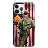 Personalized US Veteran Logo Custom Name Phonecase Printed 231430AHVH