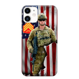 Personalized US Veteran Logo Custom Name Phonecase Printed 231430AHVH