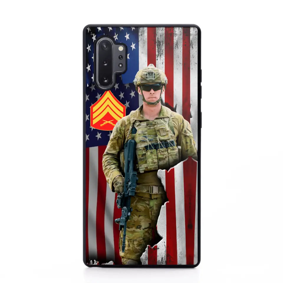 Personalized US Veteran Logo Custom Name Phonecase Printed 231430AHVH