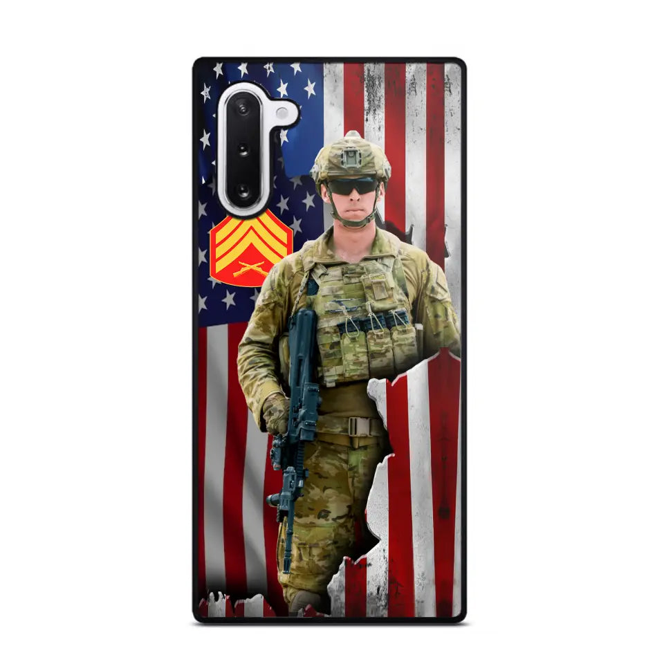 Personalized US Veteran Logo Custom Name Phonecase Printed 231430AHVH