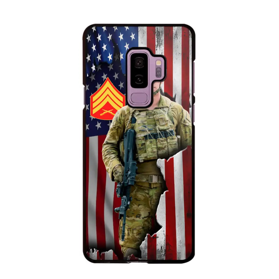 Personalized US Veteran Logo Custom Name Phonecase Printed 231430AHVH