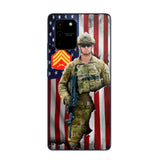 Personalized US Veteran Logo Custom Name Phonecase Printed 231430AHVH