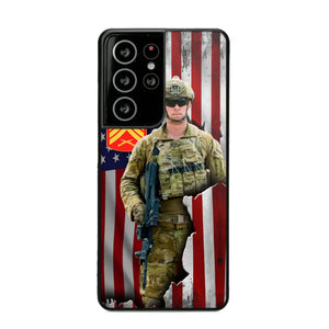 Personalized US Veteran Logo Custom Name Phonecase Printed 231430AHVH