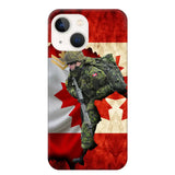 Personalized Canadian Armed Forces Logo Custom Name Phonecase Printed 231430AHVH