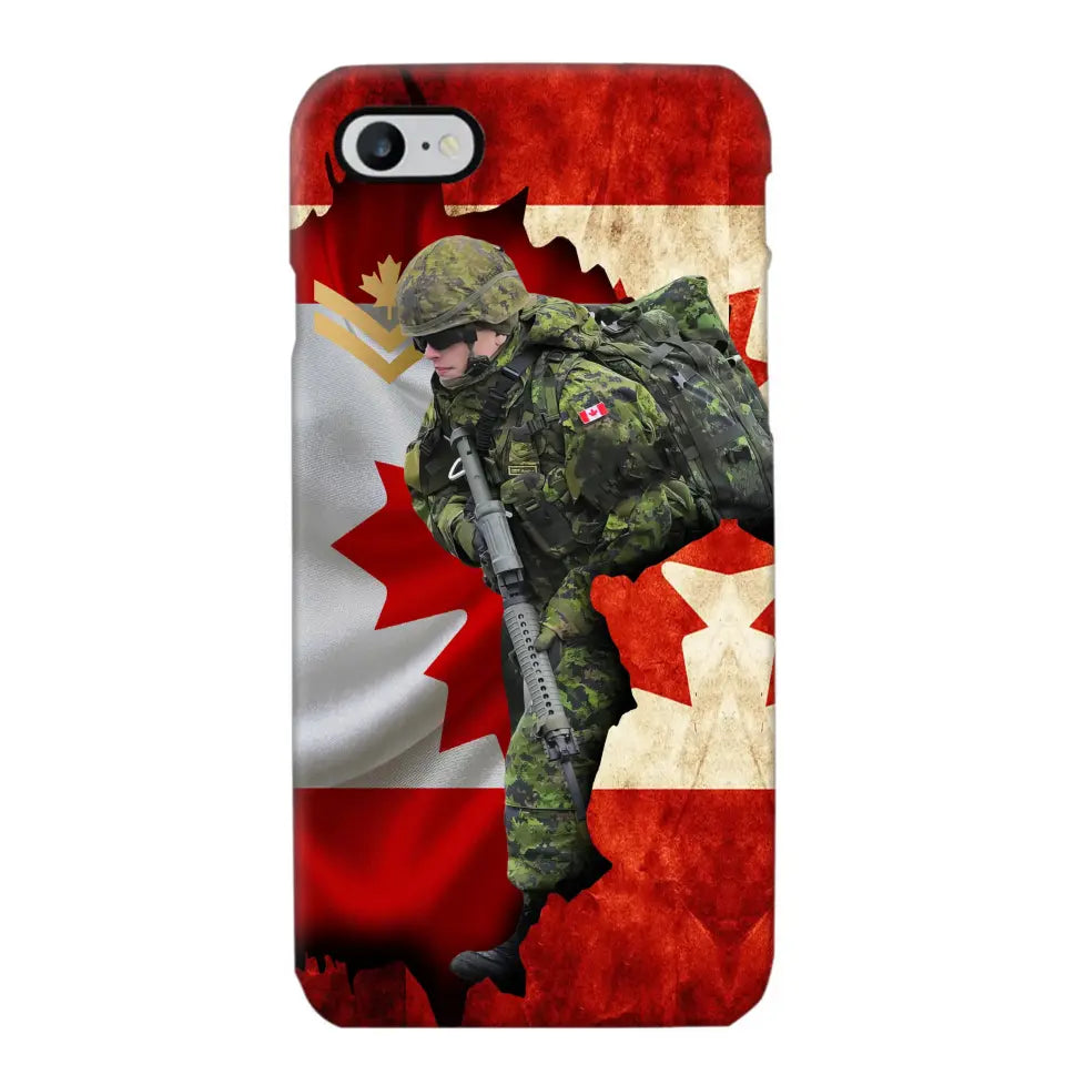 Personalized Canadian Armed Forces Logo Custom Name Phonecase Printed 231430AHVH