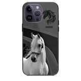 Personalized Upload Your Horse Photo Horse Custom Name Phonecase Printed VQ231438