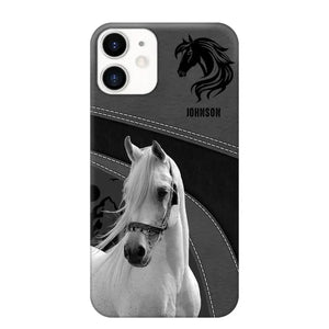 Personalized Upload Your Horse Photo Horse Custom Name Phonecase Printed VQ231438