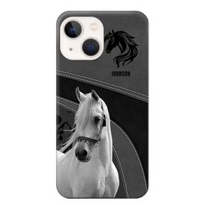 Personalized Upload Your Horse Photo Horse Custom Name Phonecase Printed VQ231438