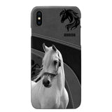 Personalized Upload Your Horse Photo Horse Custom Name Phonecase Printed VQ231438