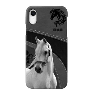 Personalized Upload Your Horse Photo Horse Custom Name Phonecase Printed VQ231438