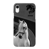 Personalized Upload Your Horse Photo Horse Custom Name Phonecase Printed VQ231438