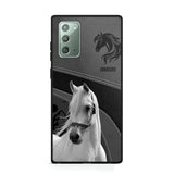 Personalized Upload Your Horse Photo Horse Custom Name Phonecase Printed VQ231438