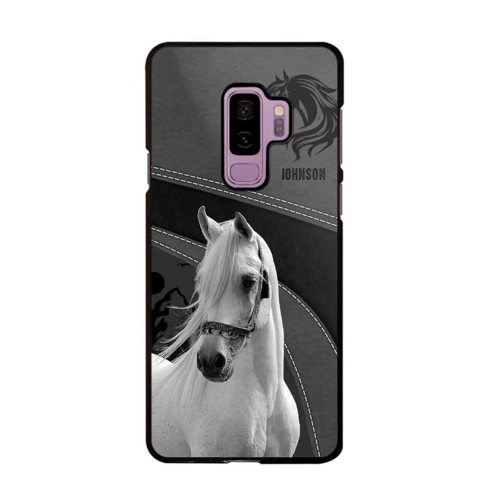 Personalized Upload Your Horse Photo Horse Custom Name Phonecase Printed VQ231438