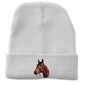 Personalized Upload Your Horse Photo Embroidered Beanie Printed VQ231235