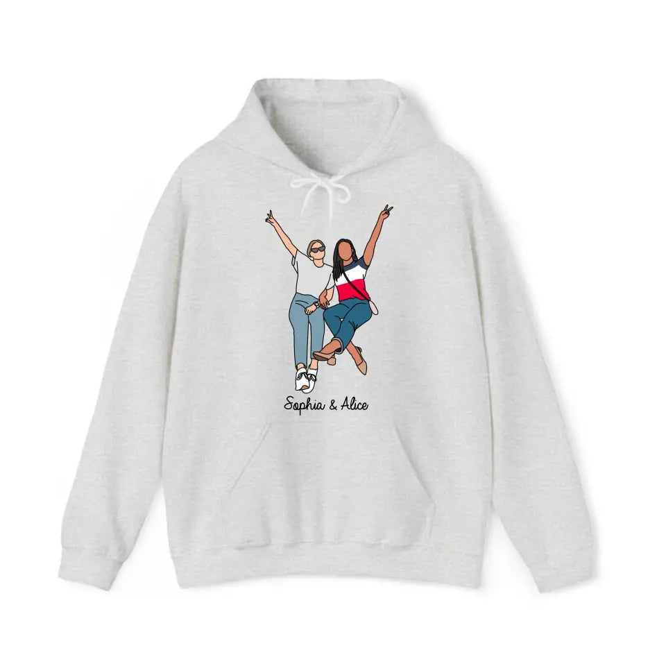 Personalized Upload Your Photo Bestie Gift Hoodie 2D Printed HN231452