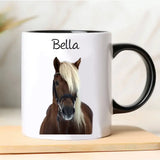 Personalized Upload Your Horse Photo Horse Custom Name Horse Lovers Gift Accent Mug Printed VQ231459