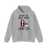 Personalized Rockin' The Dog Mom & Aunt Life Dog Lovers Gift Hoodie 2D Printed HN231478