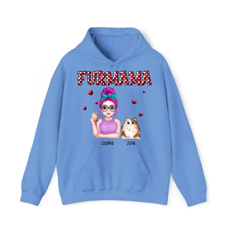 Personalized Furmama Pet Names Dog Lovers Cat Lovers Gift Hoodie 2D Printed HN231498