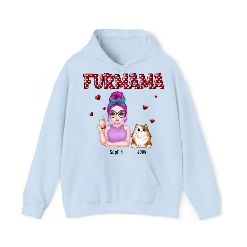 Personalized Furmama Pet Names Dog Lovers Cat Lovers Gift Hoodie 2D Printed HN231498