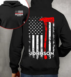 Personalized Retired US Firefighter Custom Time & Name Hoodie 2D Printed QTKVH1554