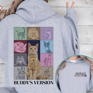 Personalized Upload Your Cat Photo Best Cat Mom Ever Hoodie 2D Printed VQ231569