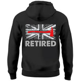 Personalized UK Retired Firefighter Custom Time Hoodie 2D Printed VQ231594