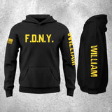 Personalized US Firefighter Custom Text And Name Hoodie 2D Printed QTHN1608