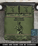 Personalized Once A Soldier Always A Soldier Canadian Veteran Bedding Set Printed KVH231629