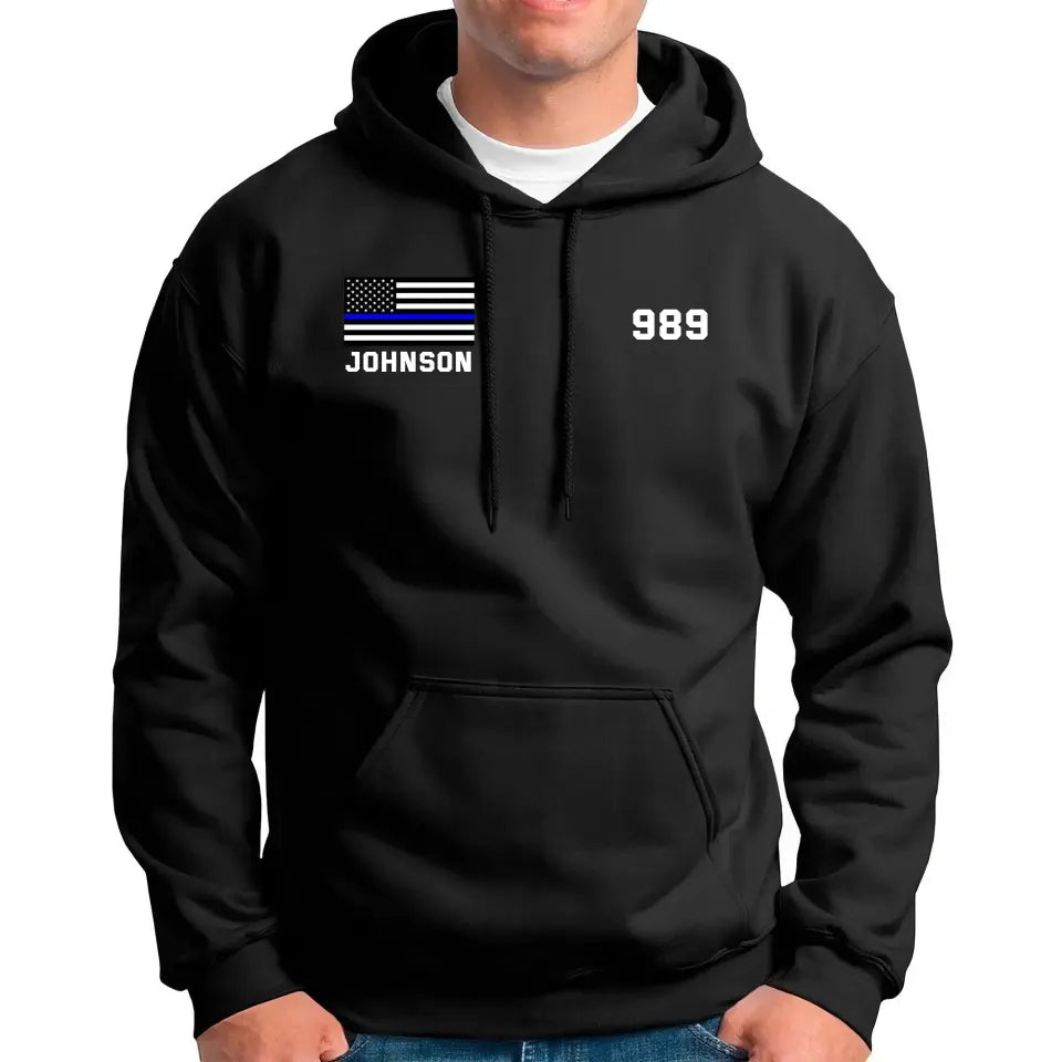 Personalized US Police Custom Name & ID Hoodie 2D Printed KVH231641